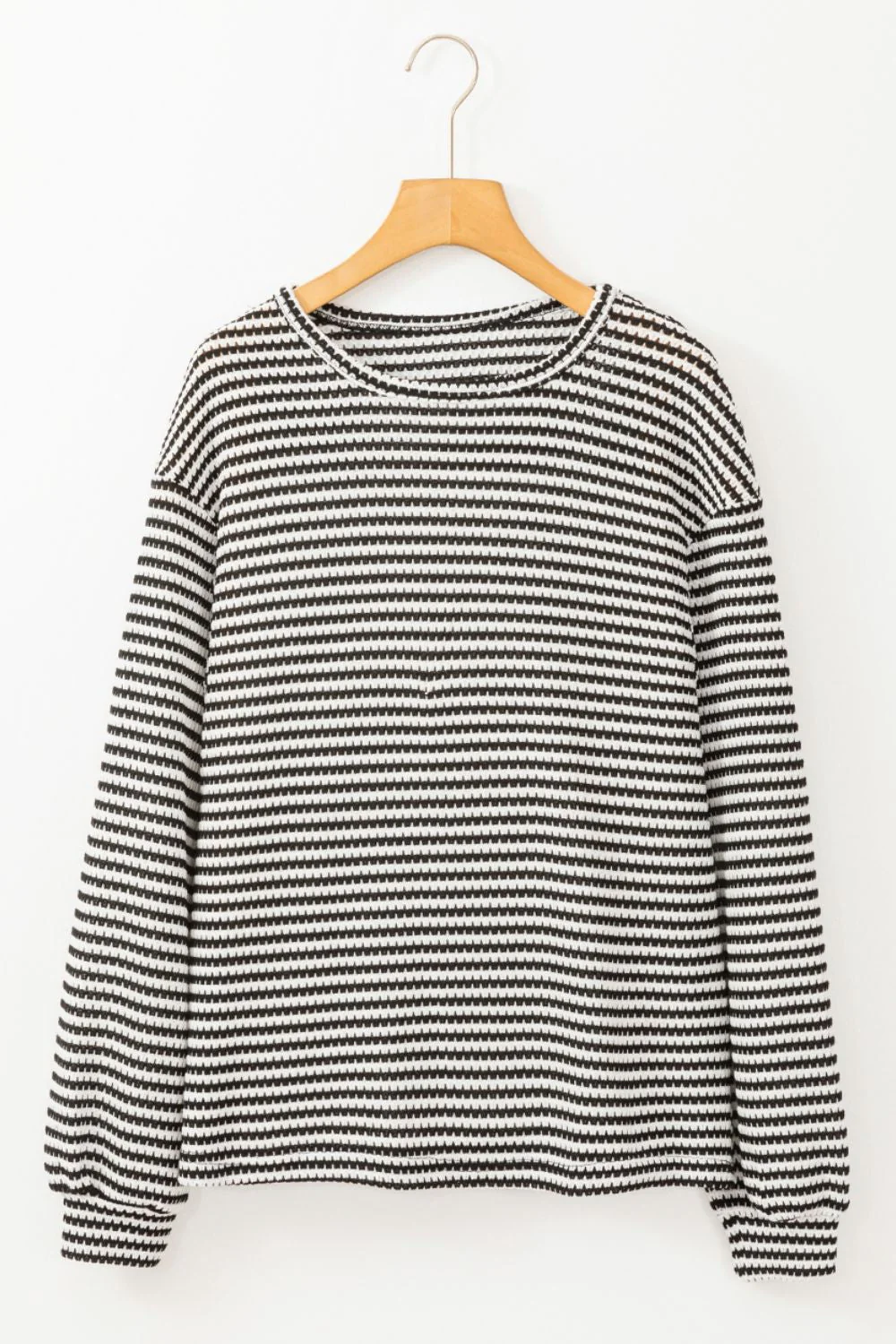 Xara | Striped, long-sleeved top with a crew neck - Image 5