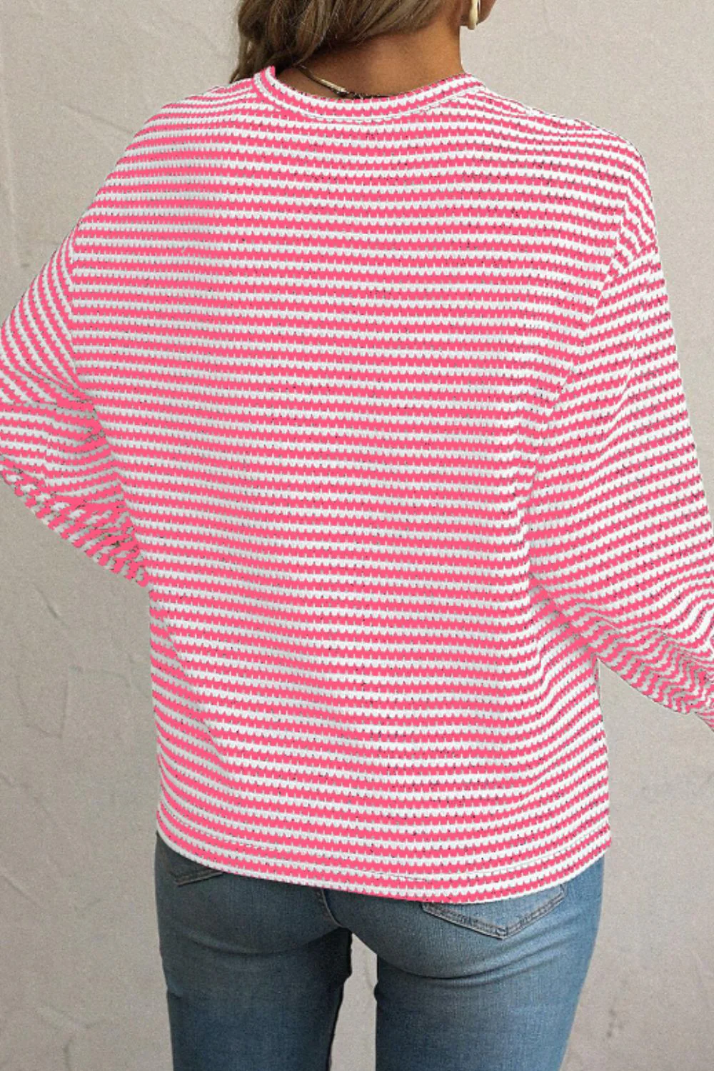 Xara | Striped, long-sleeved top with a crew neck - Image 9