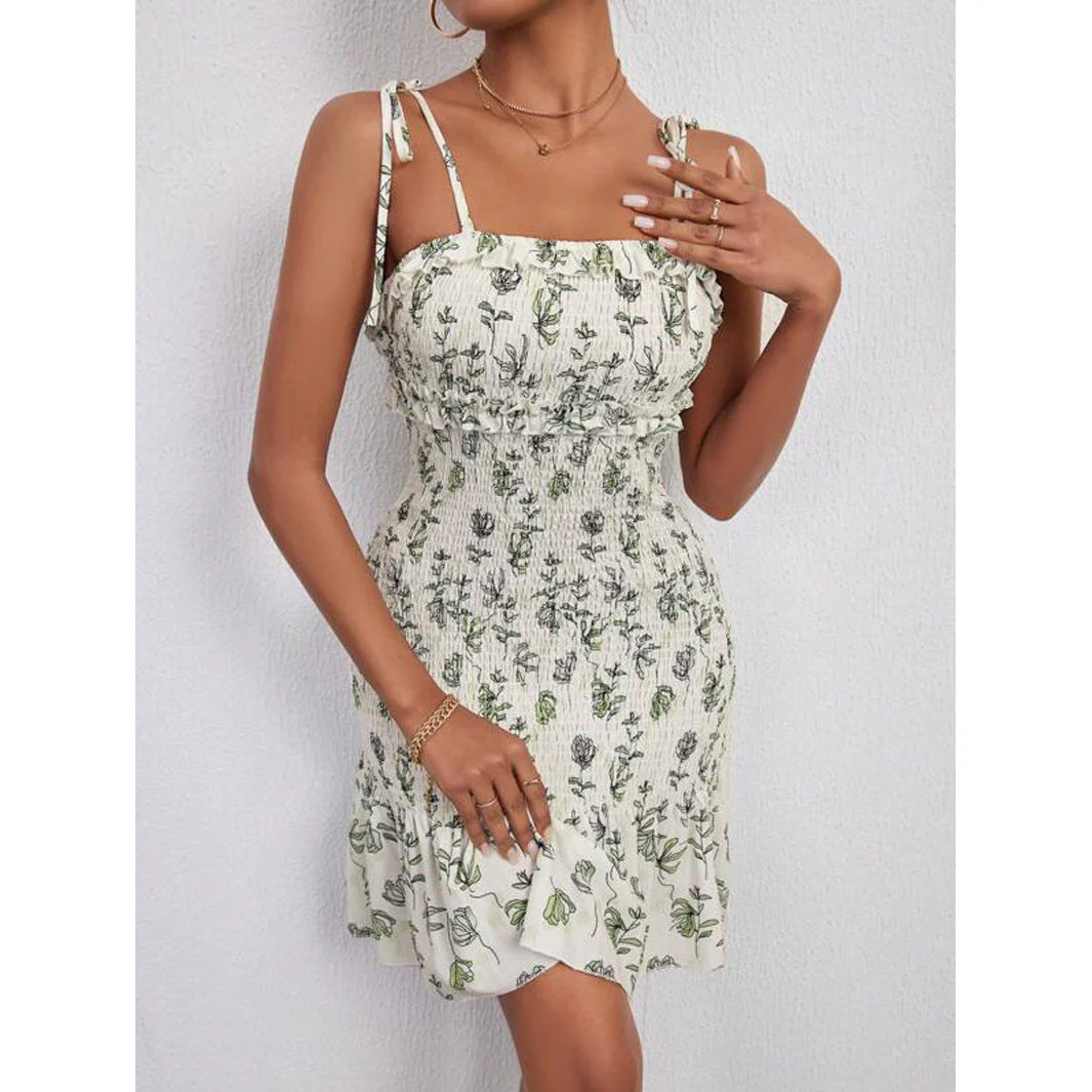 Xaviera® | Women'S Floral Wrap Dress With Adjustable Straps And Ruffle Hem - Image 2