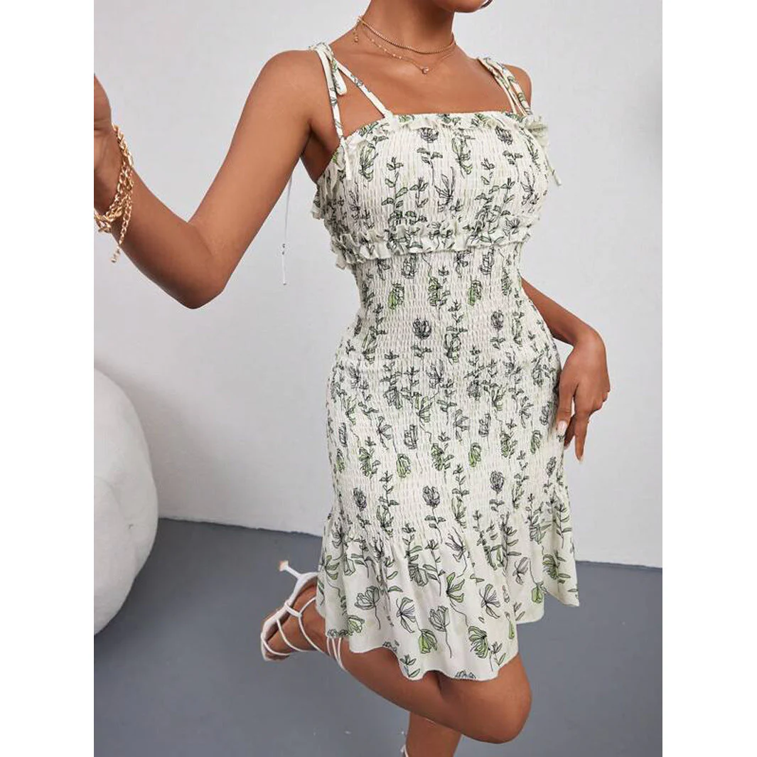 Xaviera® | Women'S Floral Wrap Dress With Adjustable Straps And Ruffle Hem - Image 5
