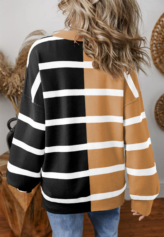 Xiomara | Contrast striped long sleeve sweatshirt - Image 13