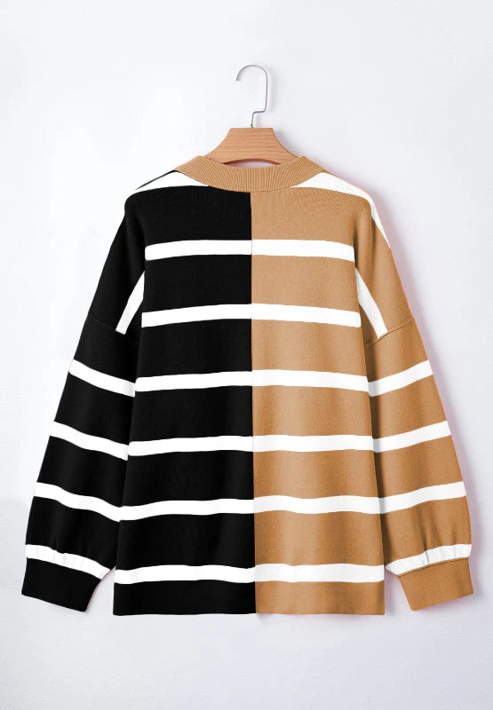 Xiomara | Contrast striped long sleeve sweatshirt - Image 15