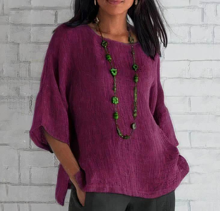 Xiomara® | Stylish Linen Top - Image 5