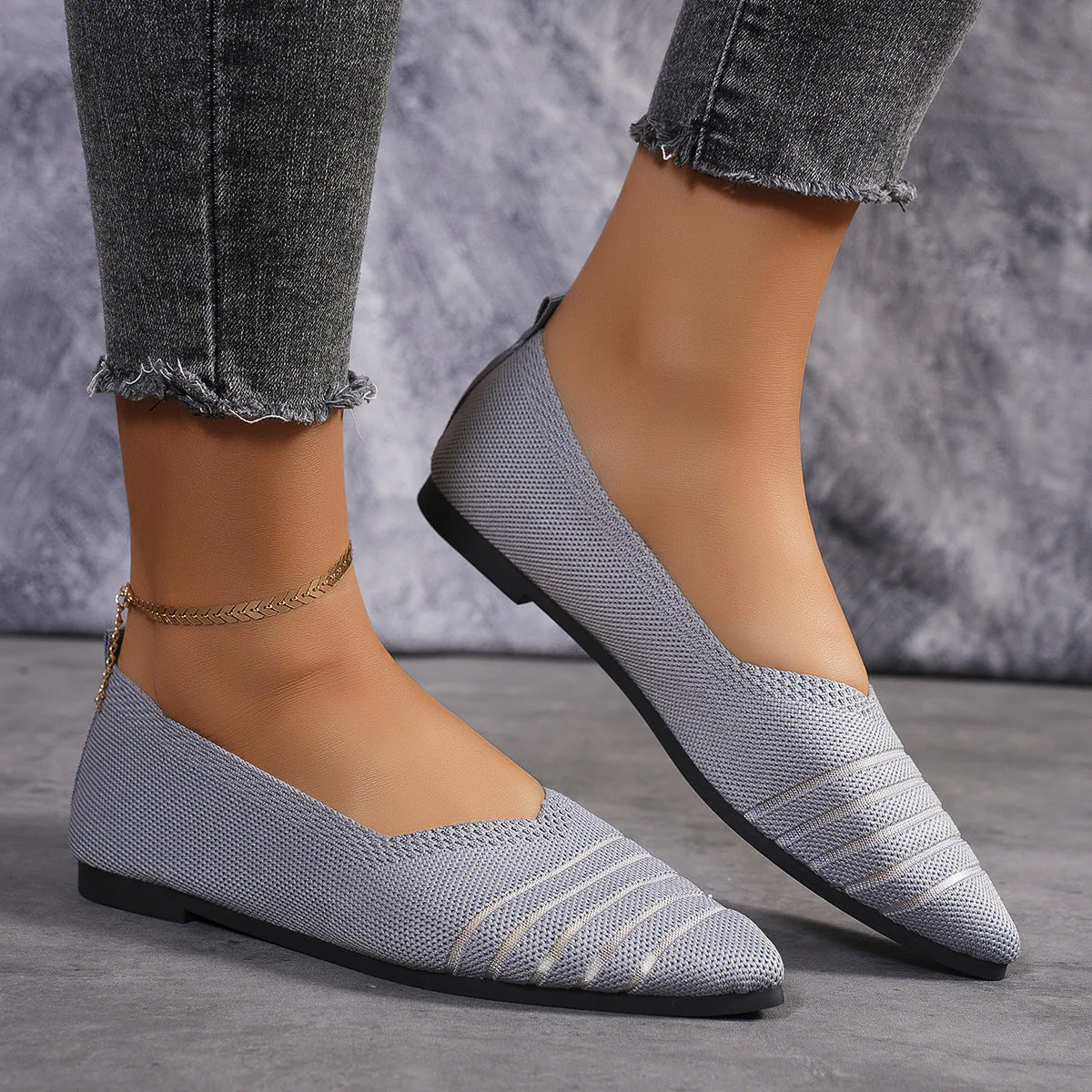 Xochitl® | Women'S Comfortable Mesh Ballerina Flat With Elastic Slip-On - Image 4