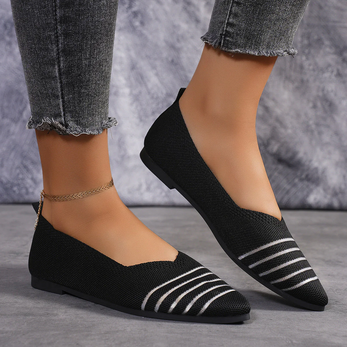 Xochitl® | Women'S Comfortable Mesh Ballerina Flat With Elastic Slip-On - Image 9