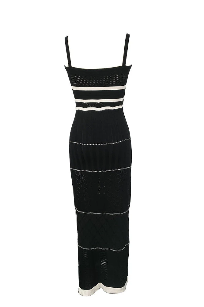 Yadira® | Knitted Maxi Dress With Slit And Cutouts - Image 13