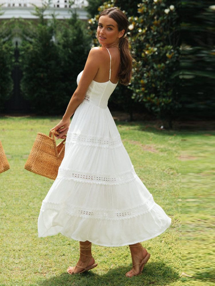Yadira® | White Maxi Beach Dress - Image 2