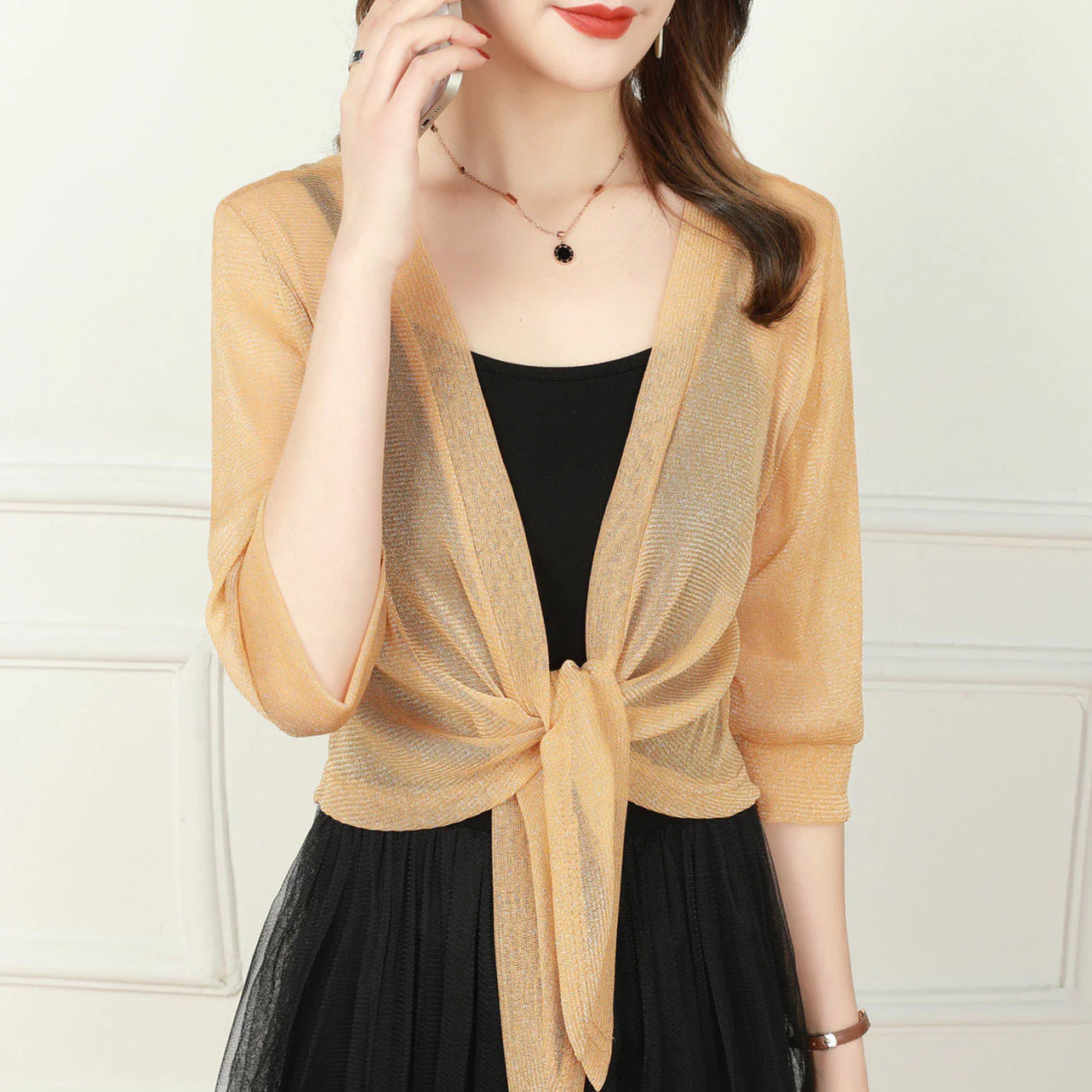 Yamel® | Elegant Open Front Blouse For Women - Image 11