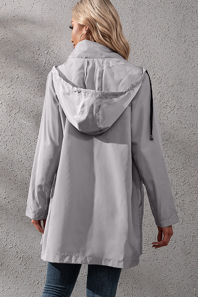 Yasmina | Urban waterproof windbreaker with hood - Image 3