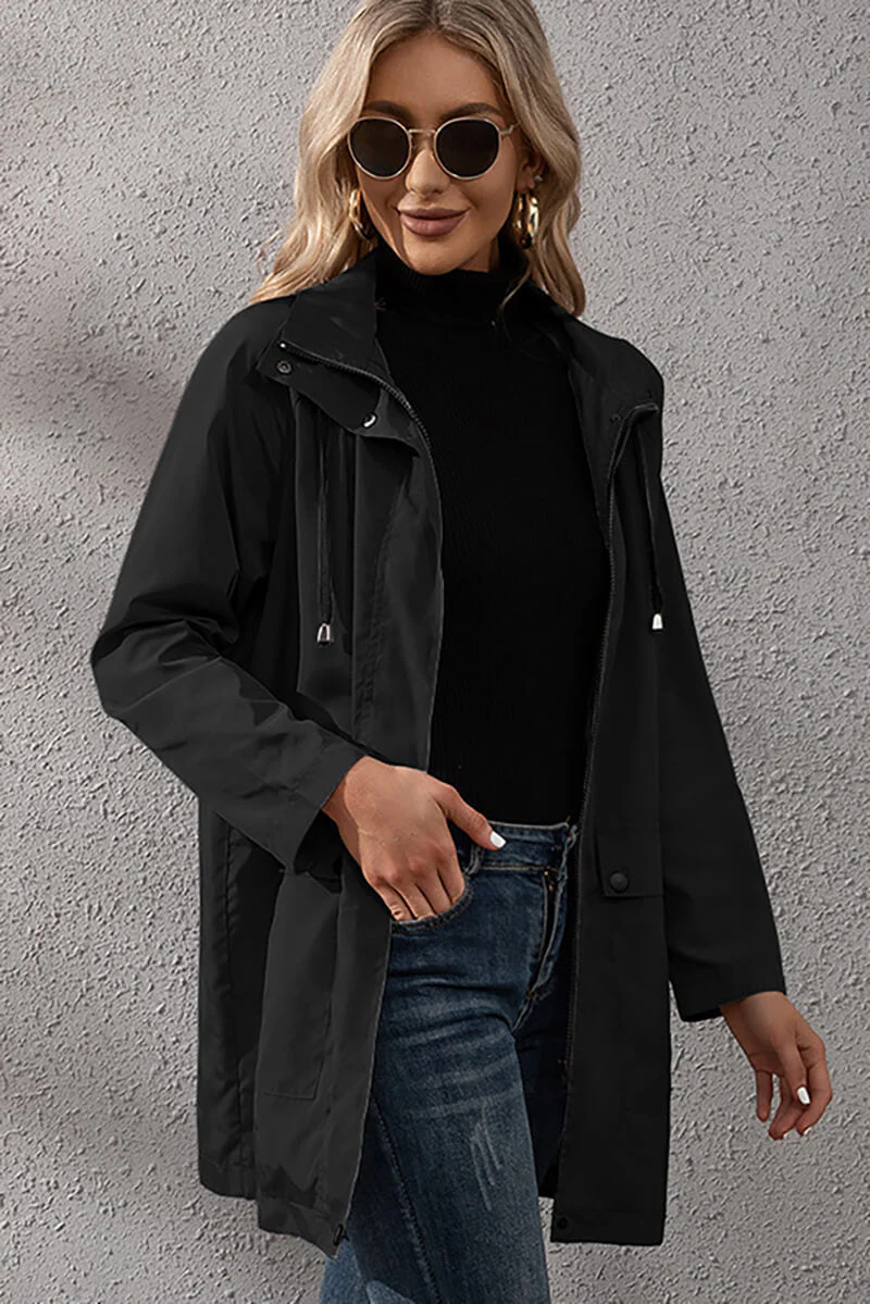 Yasmina | Urban waterproof windbreaker with hood - Image 4