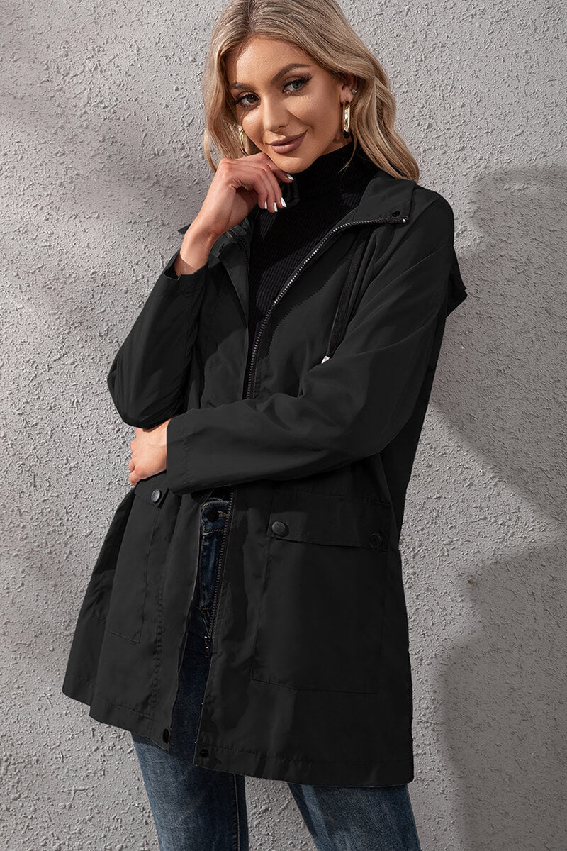 Yasmina | Urban waterproof windbreaker with hood - Image 6