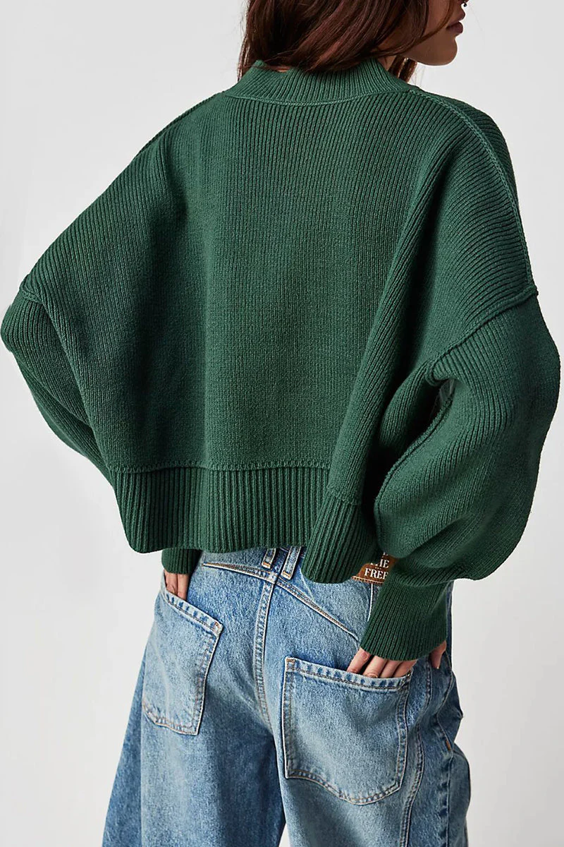 Yazmin | Casual solid patchwork O-neck tops - Image 20