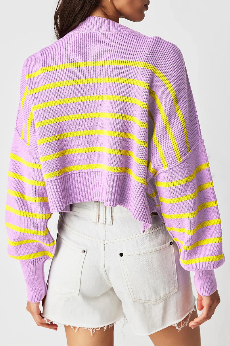 Yazmin | Casual solid patchwork O-neck tops - Image 34