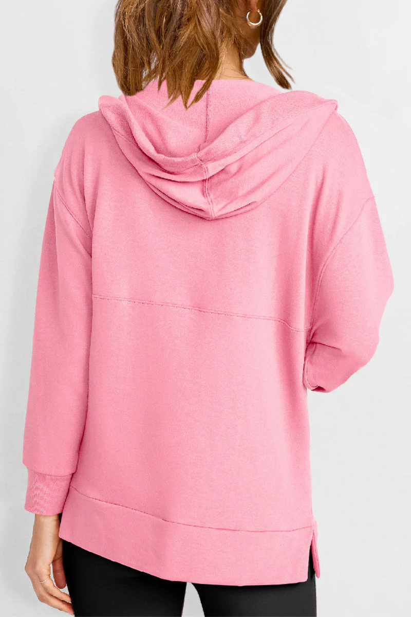 Yesenia | Casual solid tops with pockets and V-neck - Image 3