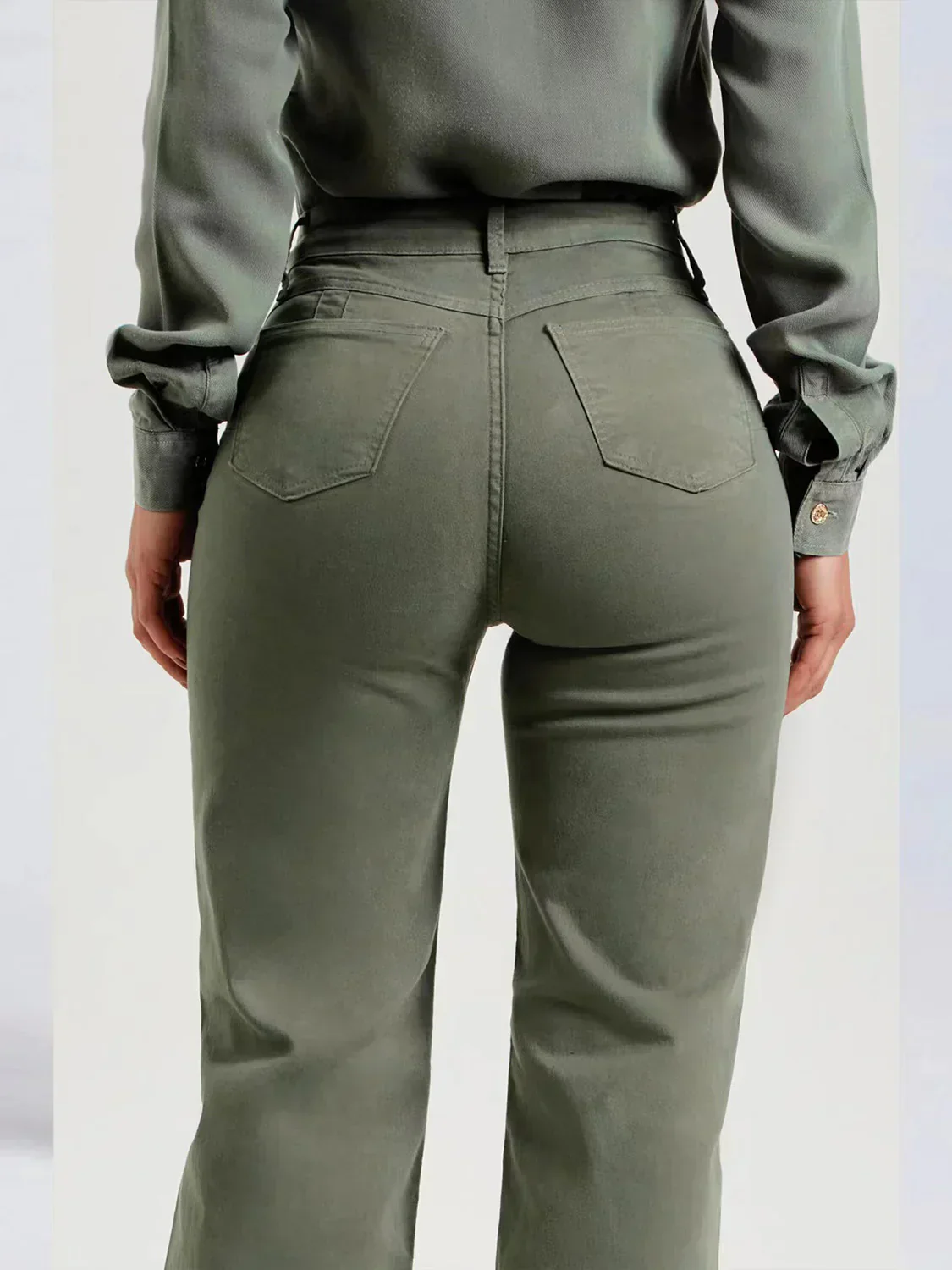 Yesenia® | Frayed flared trousers for women - Image 3