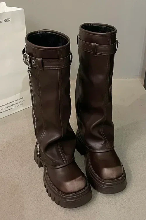 Yesenia | Knee high leather boots - Image 2