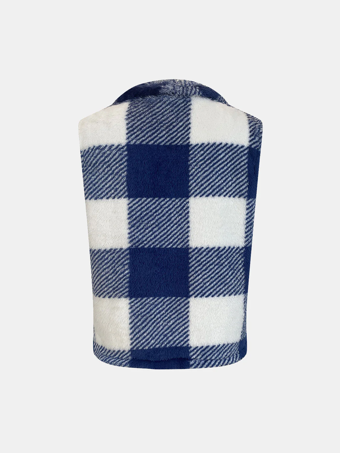 Yolanda | Checked vest coat with an open front - Image 14