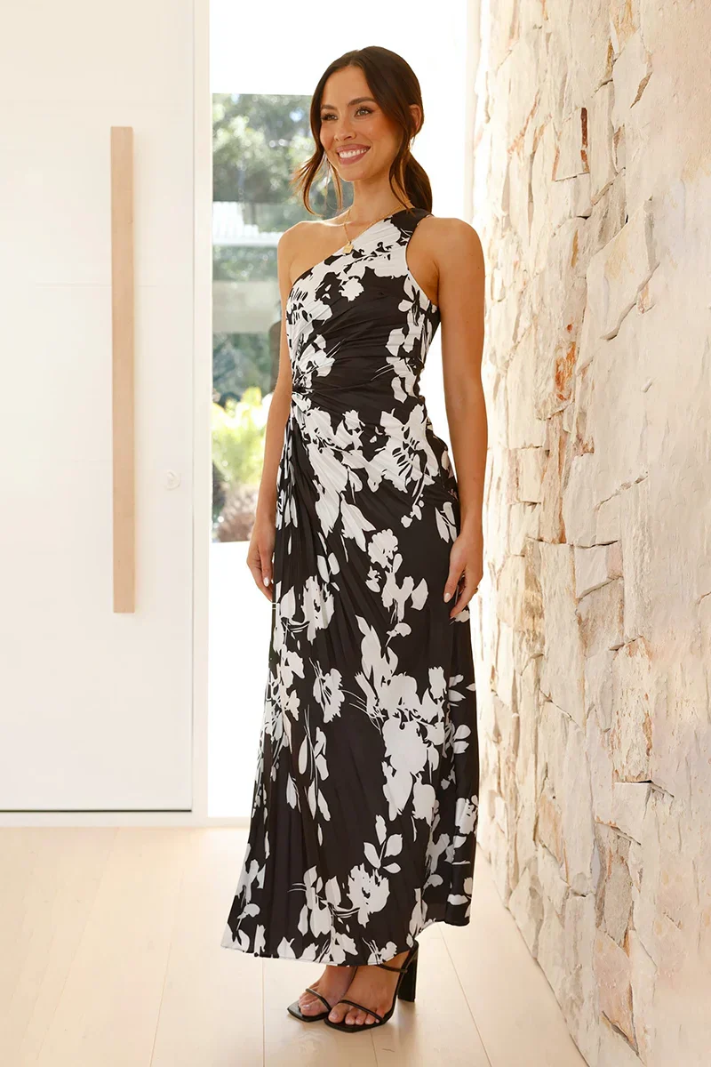 Yolanda® | Maxi Dress Black/White Floral - Image 6