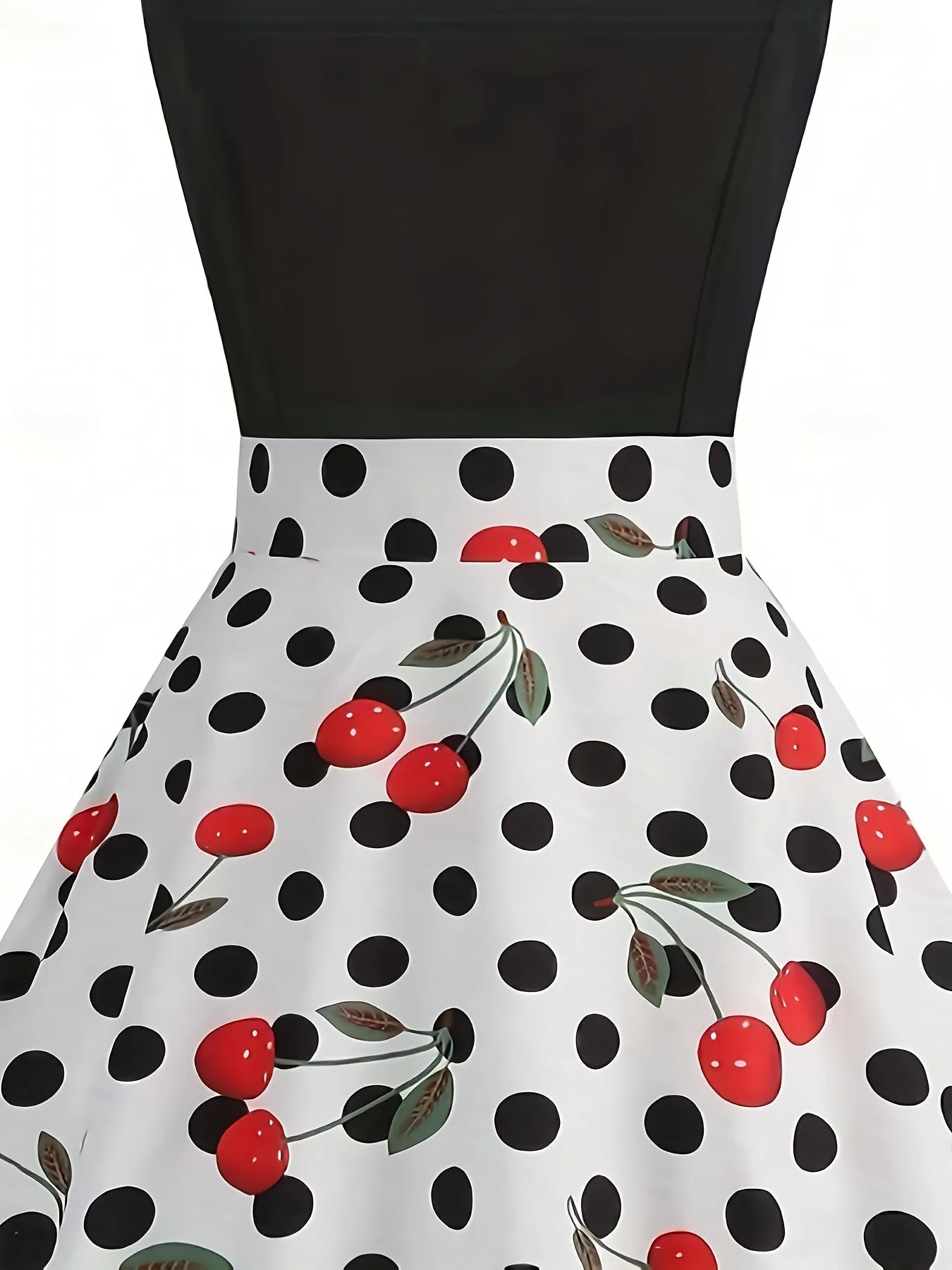 Yolanda® | Polka dot and cherry print dress for women - Image 3