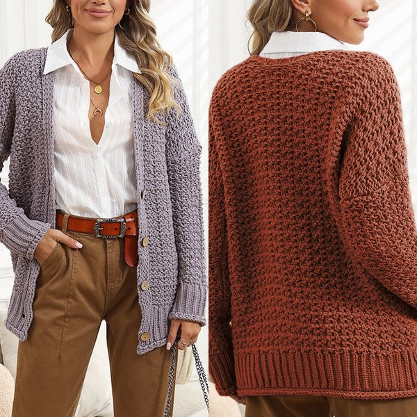 Yoselin® | Simple and stylish winter cardigan - Image 2