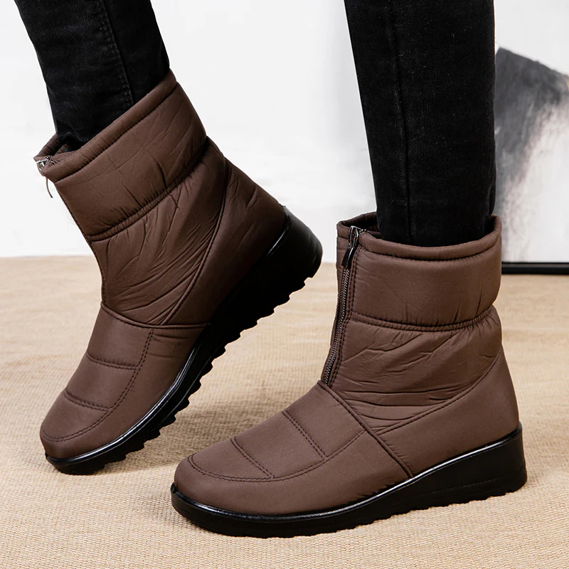 Yoselin | Women's waterproof winter boots with zip - Image 4