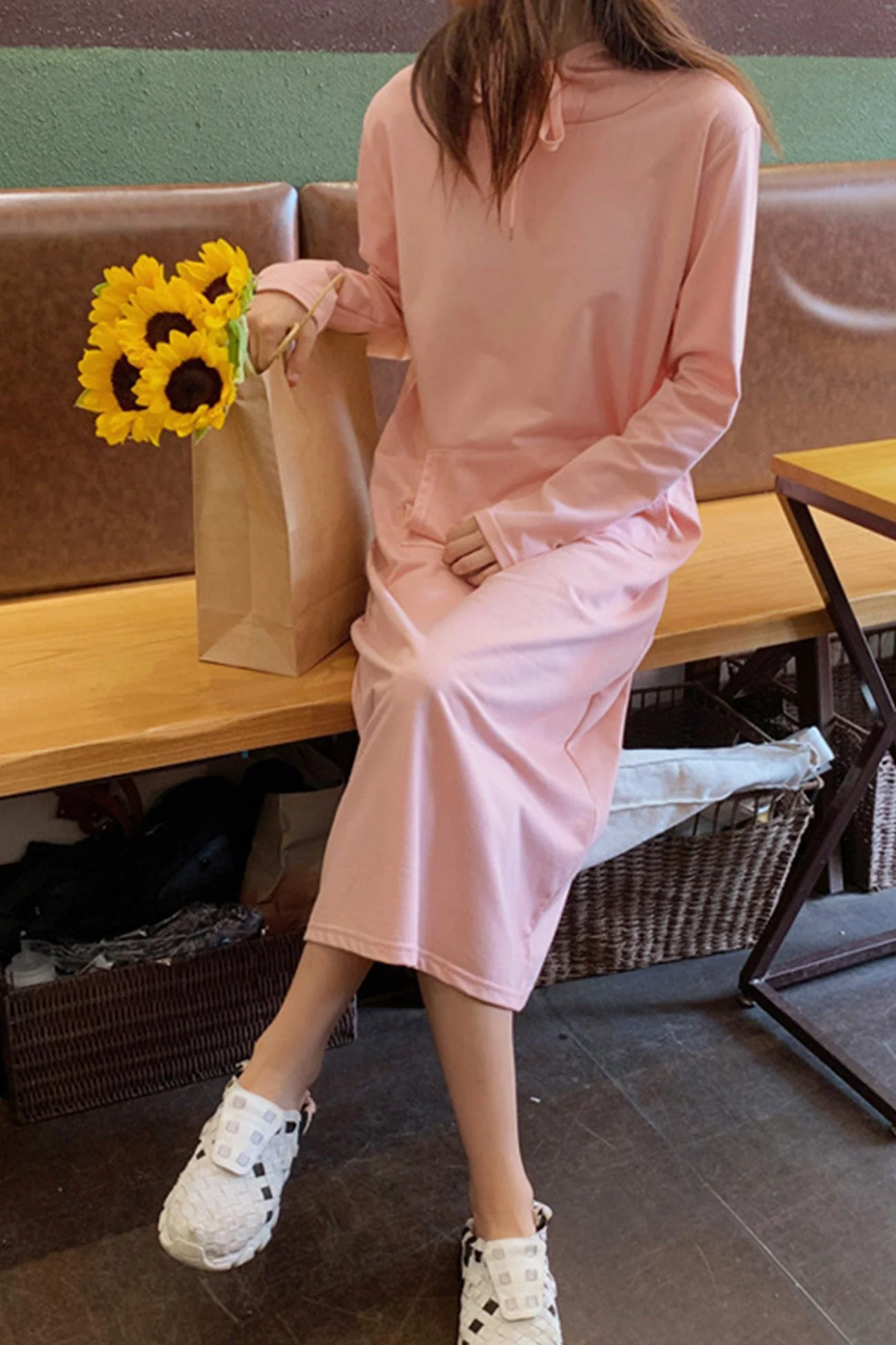 Yvonne | Candy colored hooded dress - Image 10
