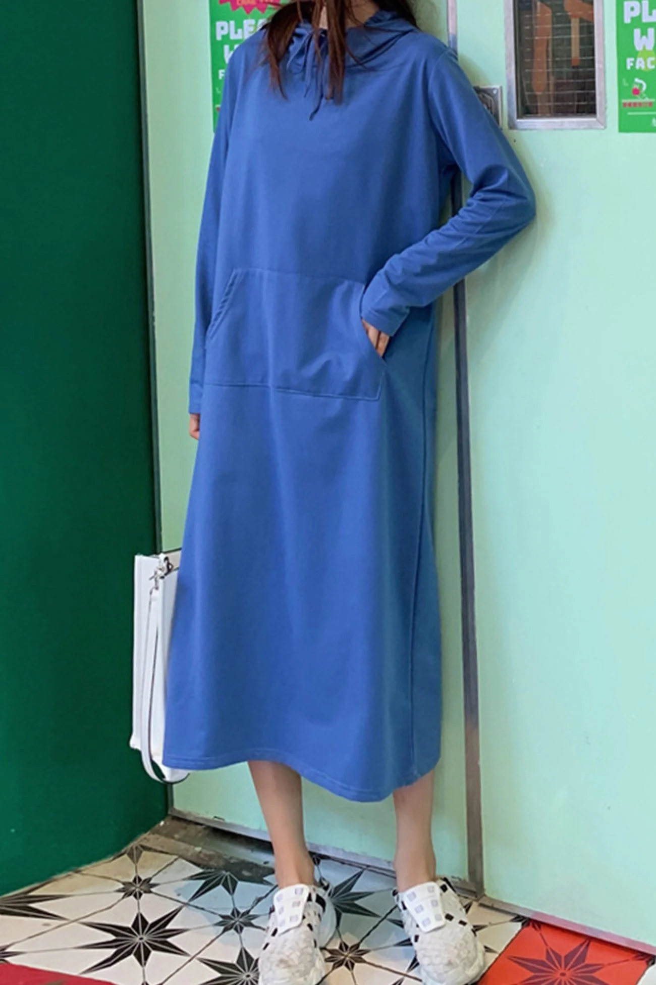Yvonne | Candy colored hooded dress - Image 11