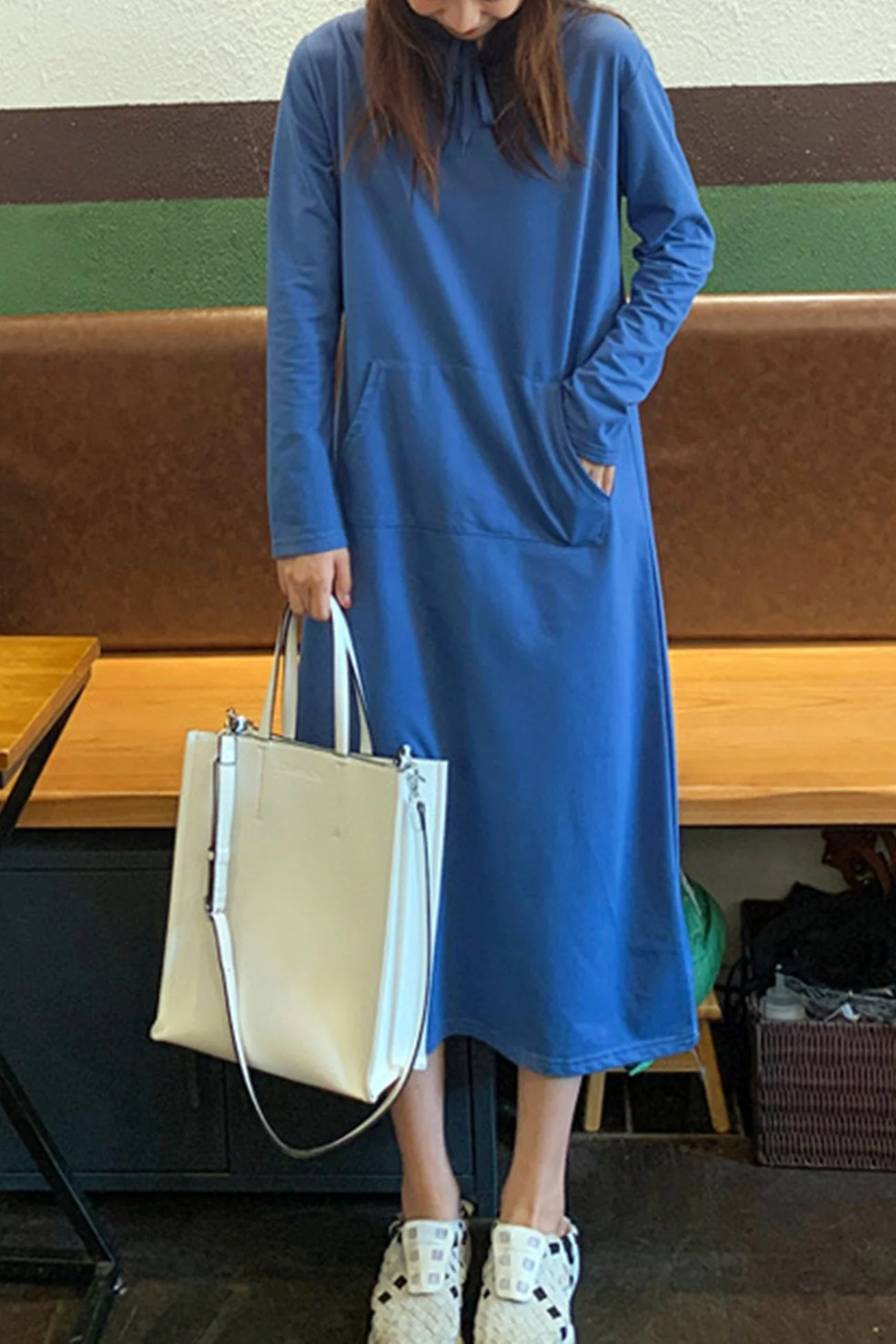 Yvonne | Candy colored hooded dress - Image 12