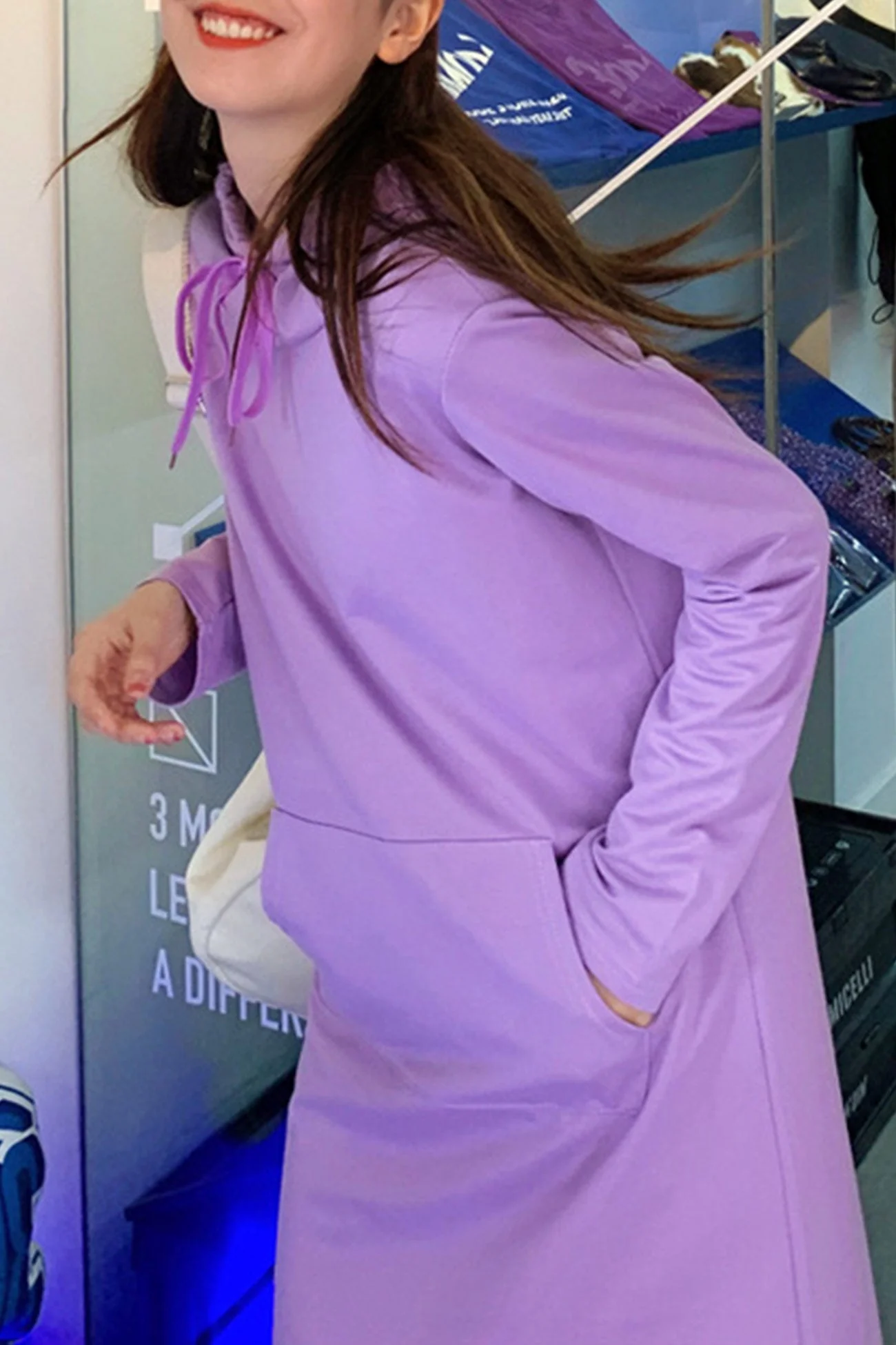 Yvonne | Candy colored hooded dress - Image 14