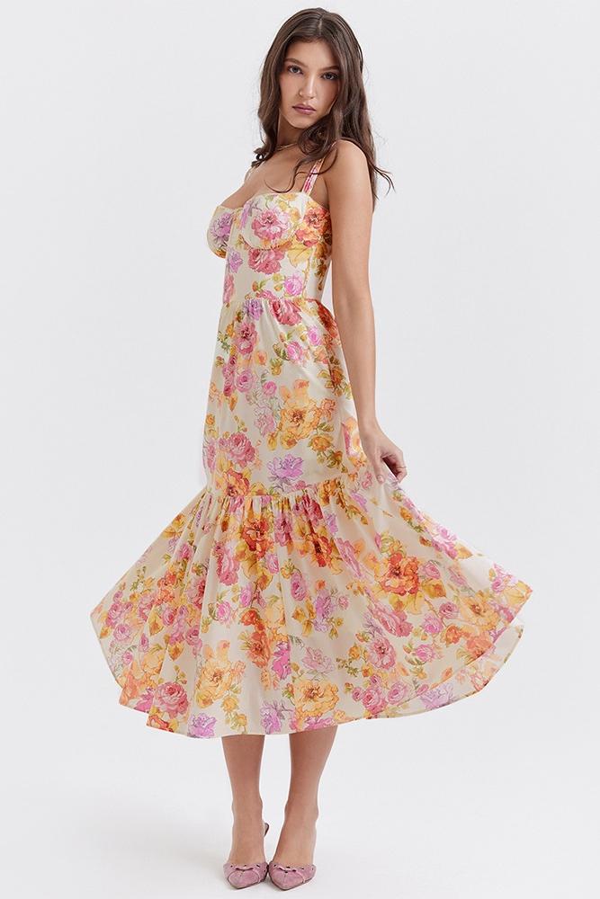 Yvonne® | Flared Midi Dress With Print - Image 2