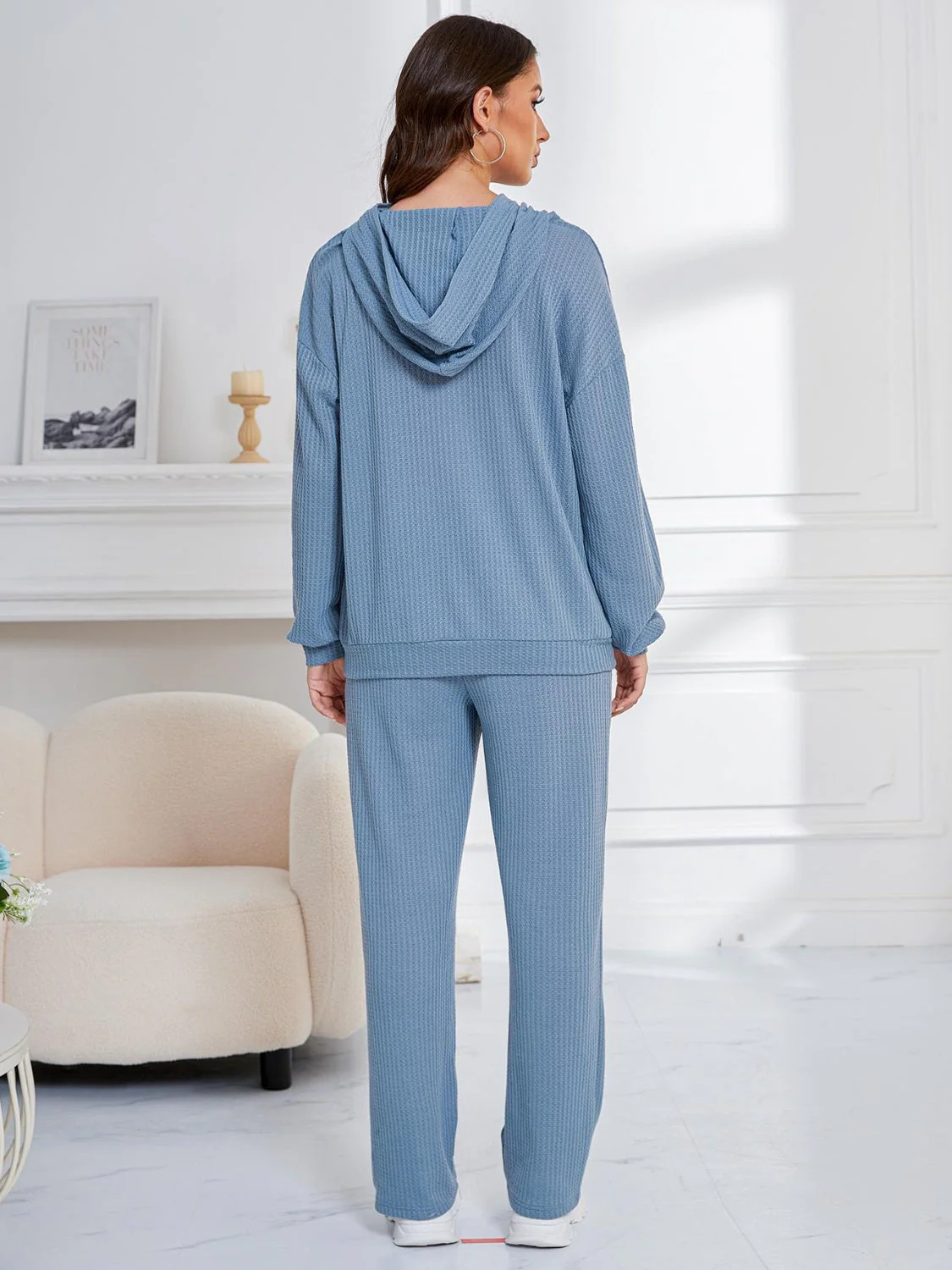 Zahira | Long-sleeved hoodie and drop-shoulder trousers set - Image 6