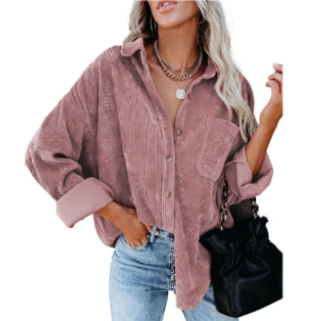 Zahira® | Stylish Oversize Blouse With Button Placket - Image 10