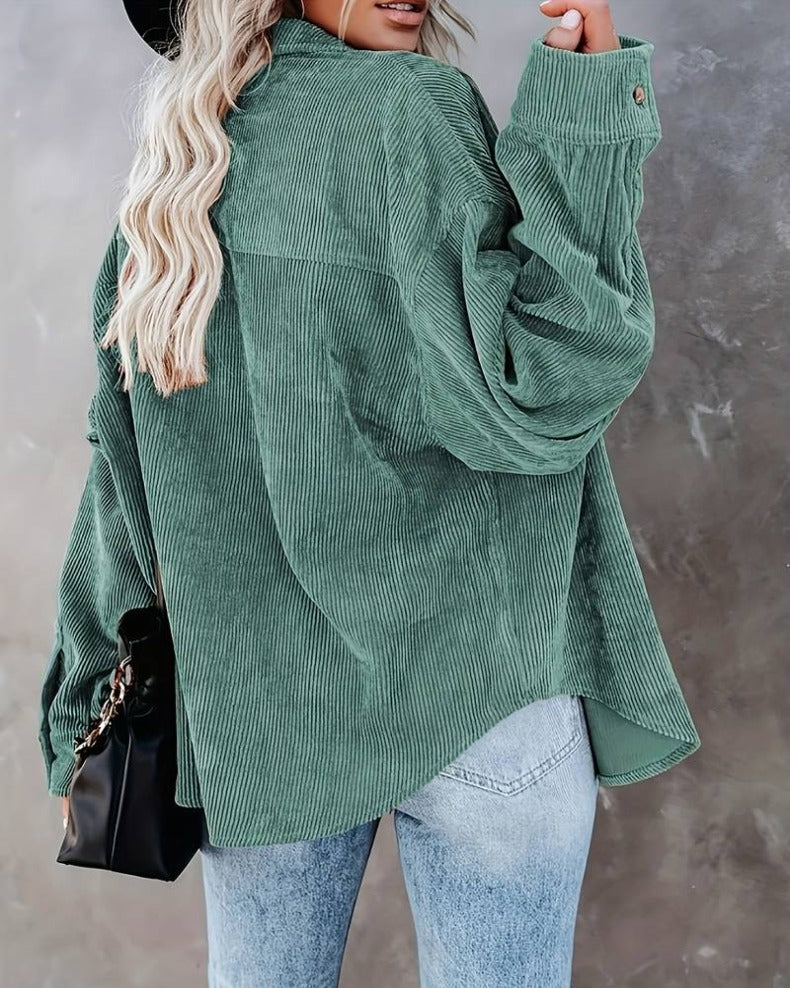 Zahira® | Stylish Oversize Blouse With Button Placket - Image 5