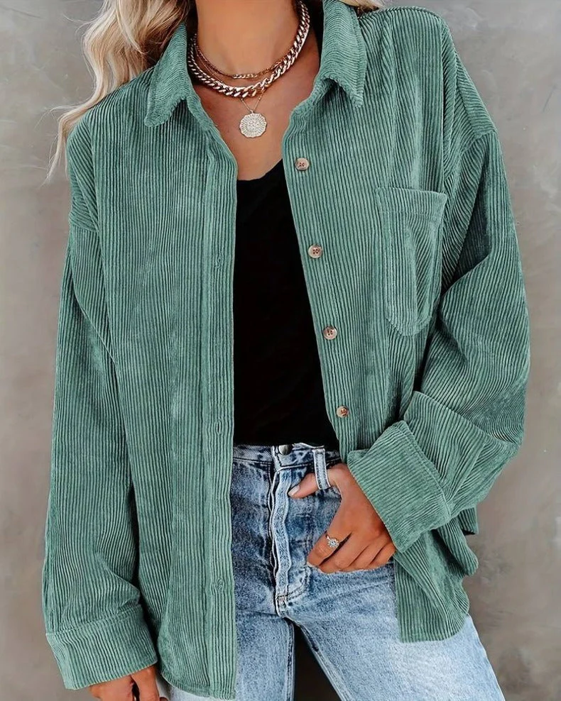 Zahira® | Stylish Oversize Blouse With Button Placket - Image 9