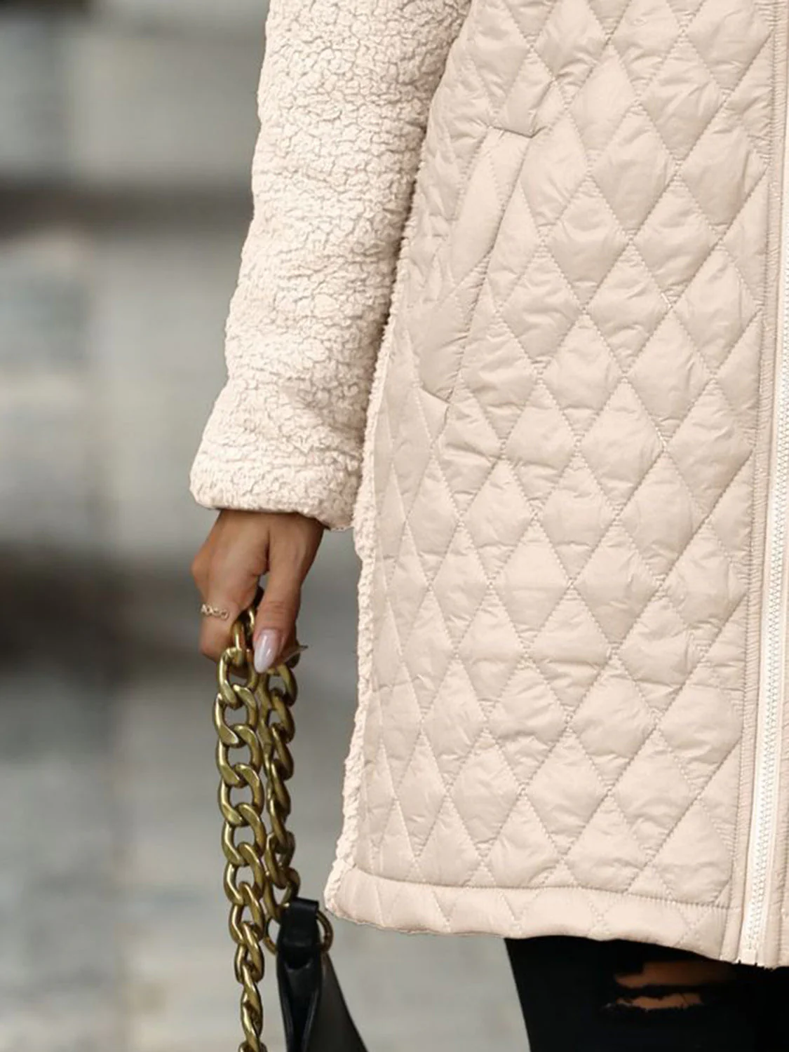 Zaira | Structured, long-sleeved, zip-up hooded coat - Image 8