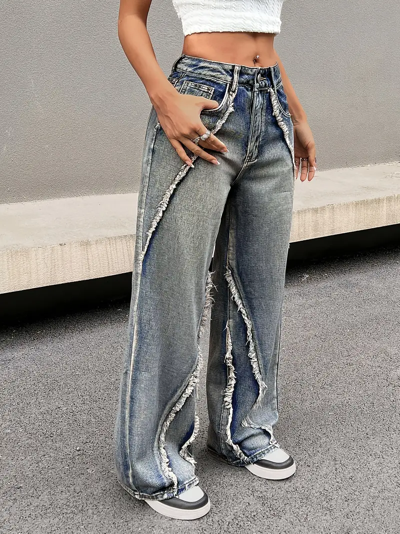 Zelia® | Wide-Leg Denim Pants
