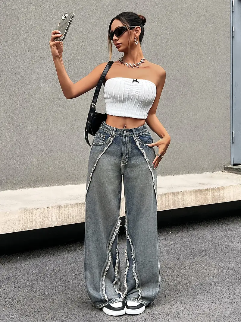 Zelia® | Wide-Leg Denim Pants - Image 3