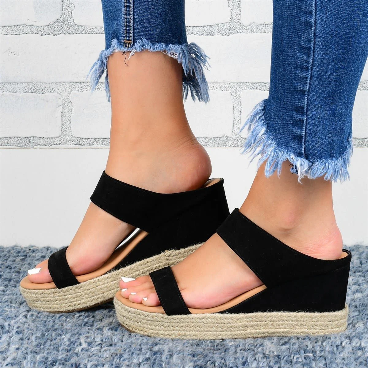 Zenaida® | Casual High Wedge Sandals With Hemp Finish - Image 3