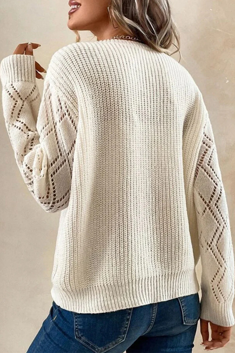 Zenaida | Casual, simple tops made of solid lace with a V-neck - Image 5