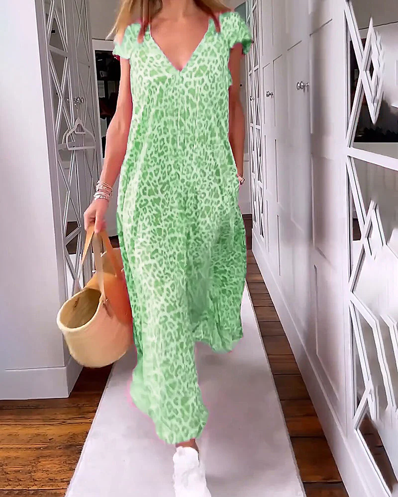 Zenaida® | Dress With V-Neck And Short Sleeves - Image 7