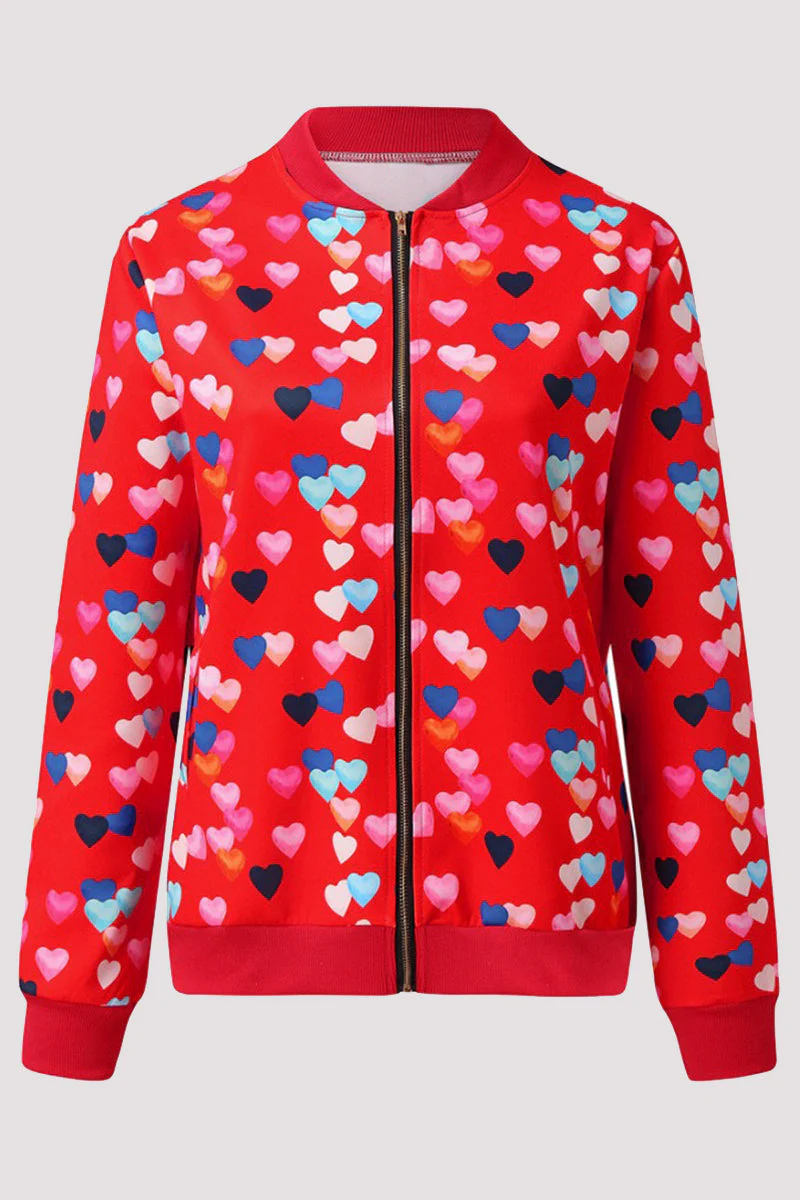 Zoe | Casual outerwear with floral patchwork and O-neck - Image 3