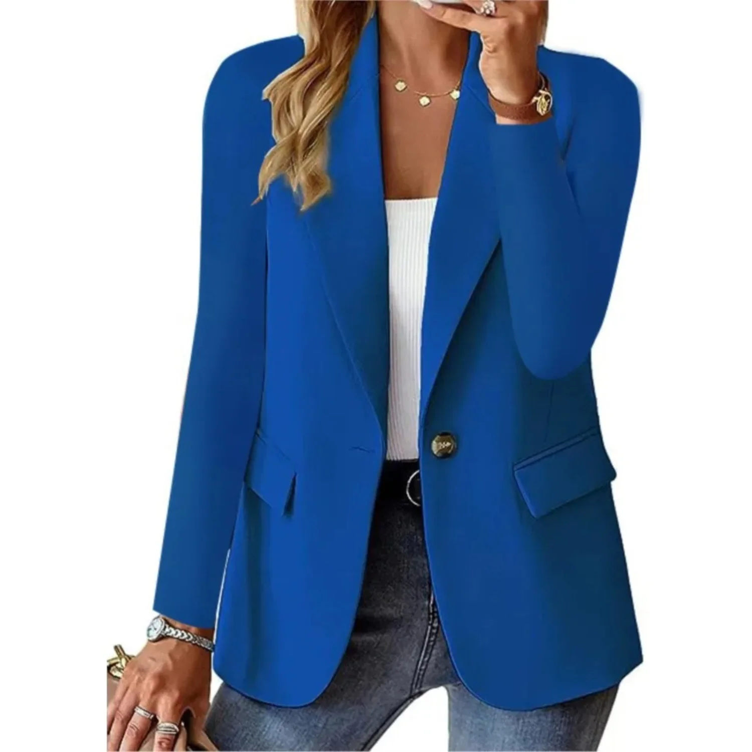 Zoé | Casual women's blazer with long sleeves - Image 6