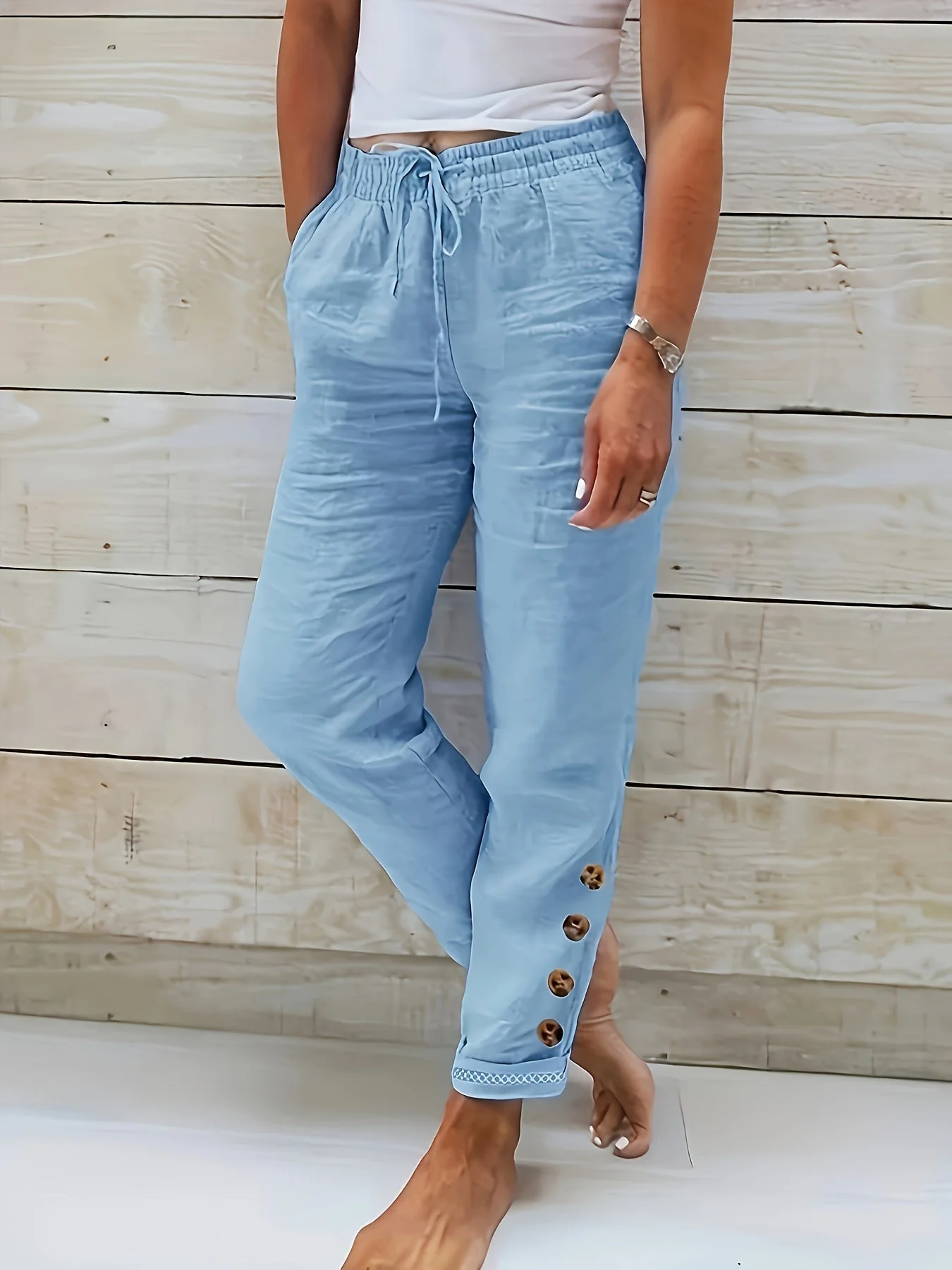 Zoe® | Elegant women's trousers with a straight cut - Image 3