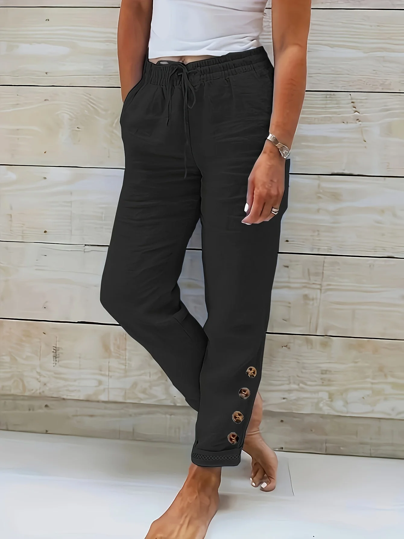 Zoe® | Elegant women's trousers with a straight cut - Image 8