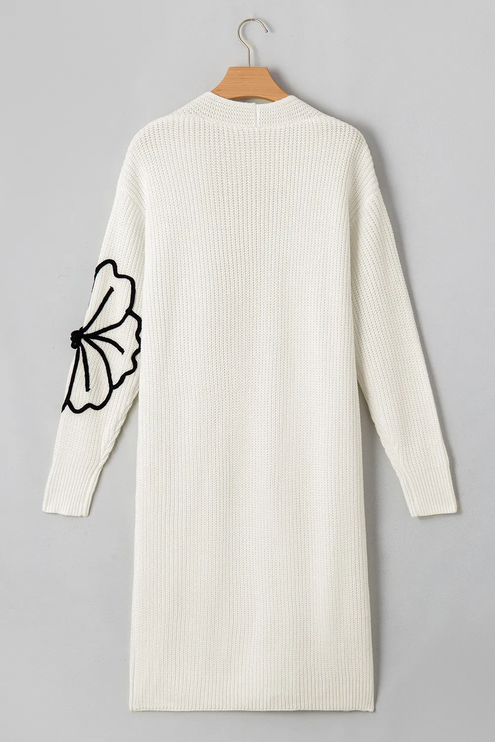 Zoe | Full size floral long sleeve open front cardigan - Image 4