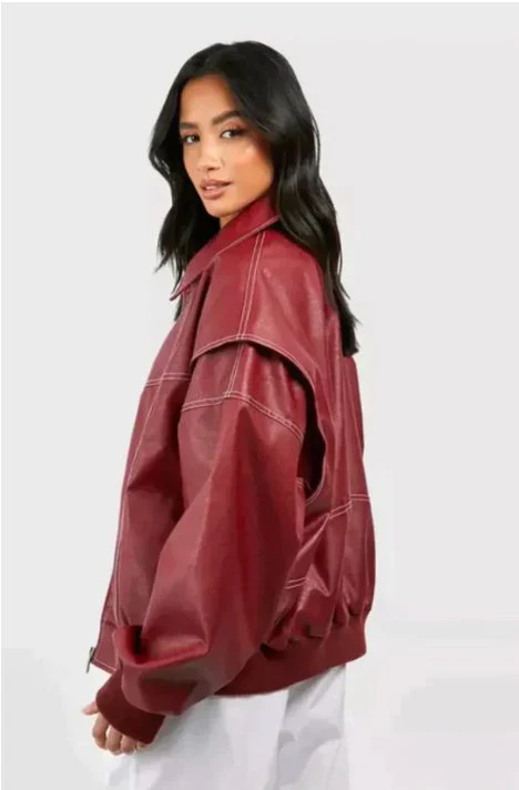Zoe | OVERSIZE LEATHER JACKET - Image 3