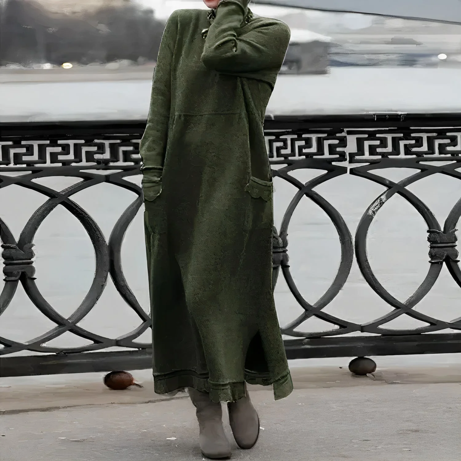 Zulema® | Warm And Casual Maxi Dress - Image 4