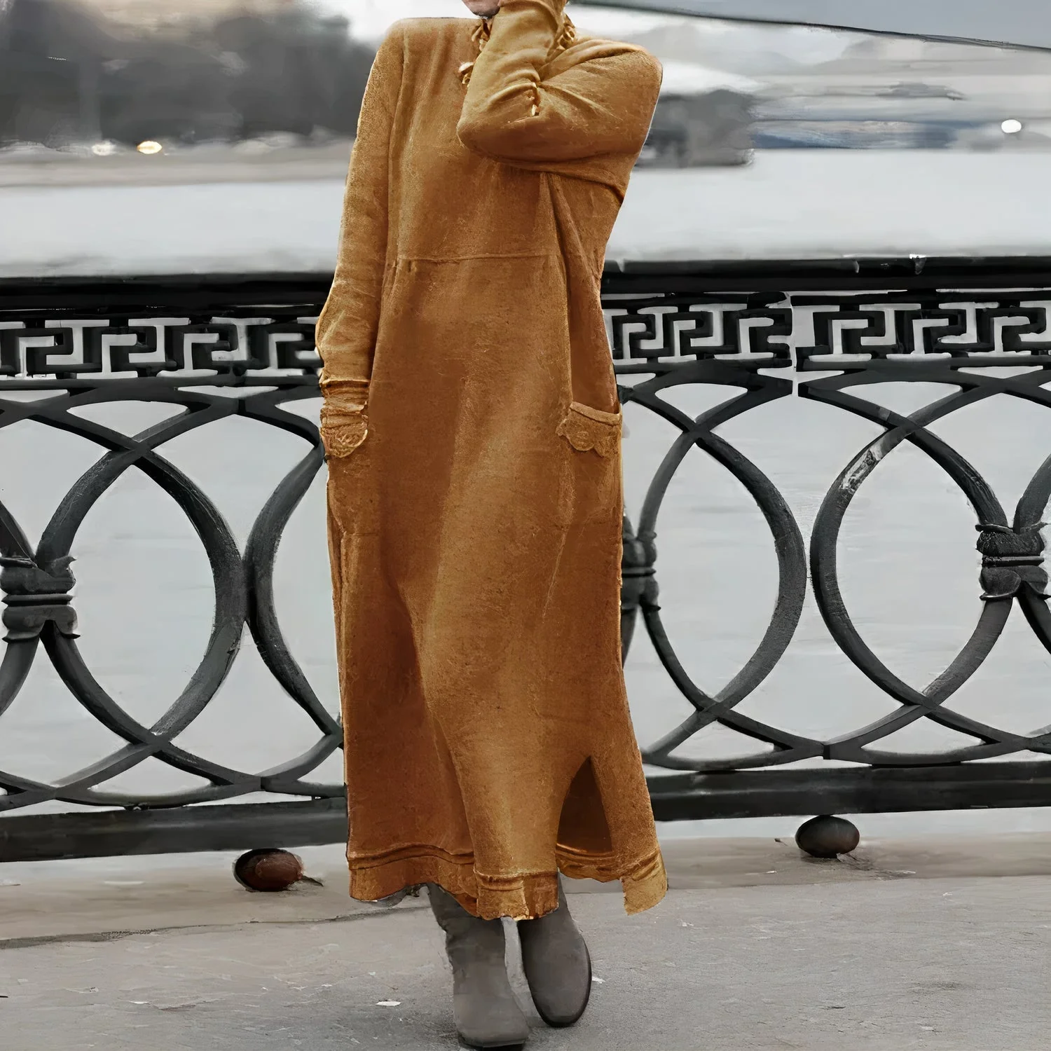 Zulema® | Warm And Casual Maxi Dress - Image 7