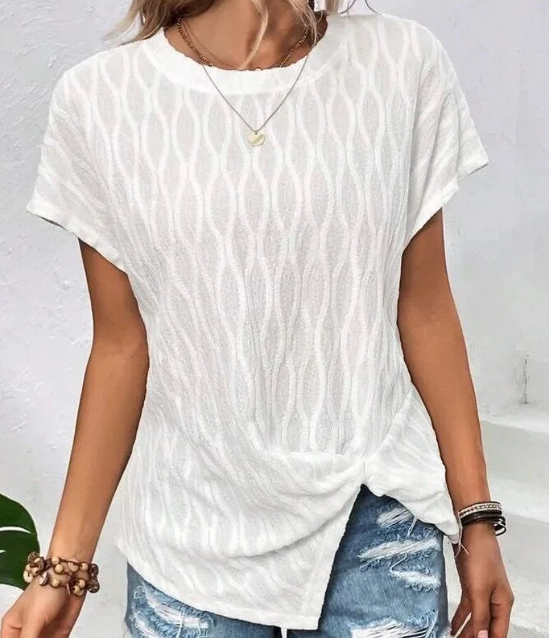 Zulema® | Women'S Comfortable Knitted Top With Knotted Hem And Structured Design - Image 9