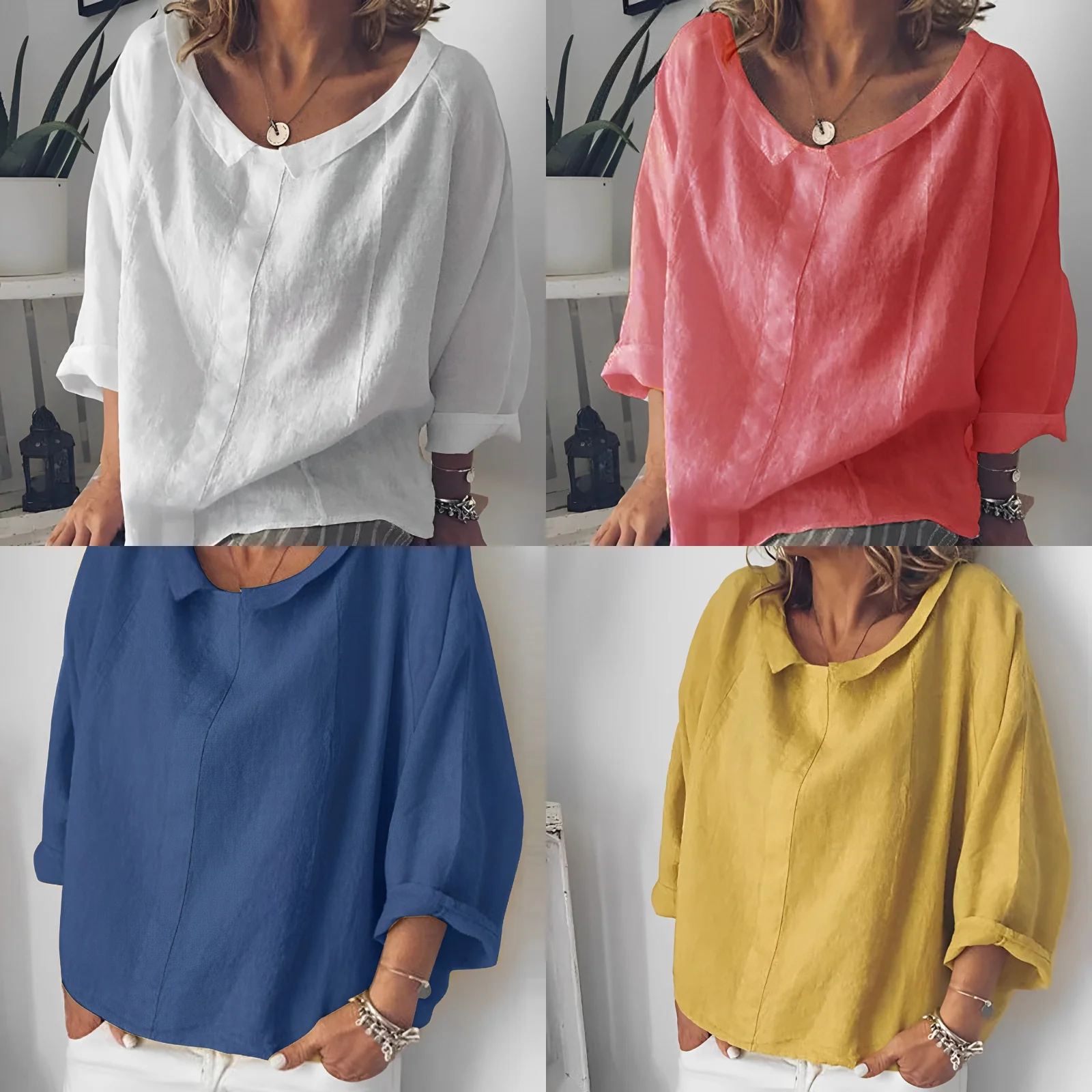 Zuleyka® | Turn-Down Collar Blouse - Image 5